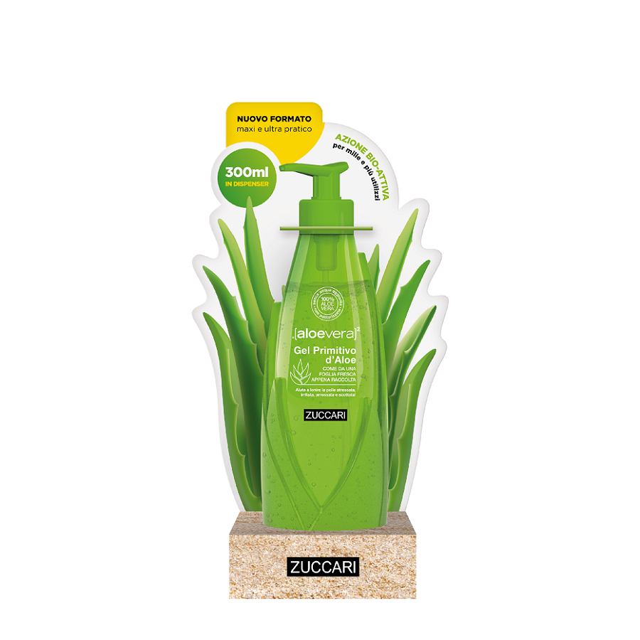 Gel primitivo d’Aloe MAXI FORMATO con dispenser