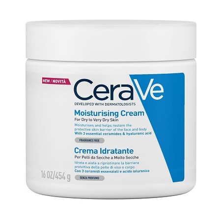 CeraVe Crema Corpo Idratante Pelle Molto Secca 454 g