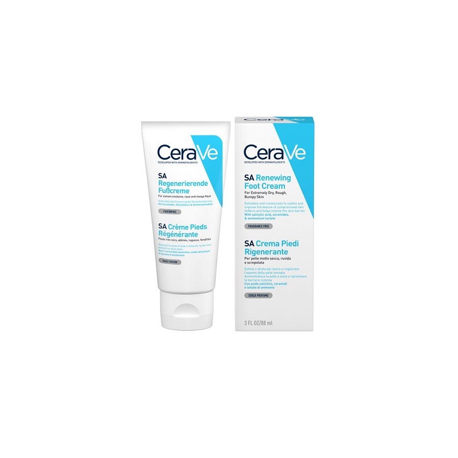 CeraVe Crema piedi rigenerante per piedi secchi e screpolati 88 ml